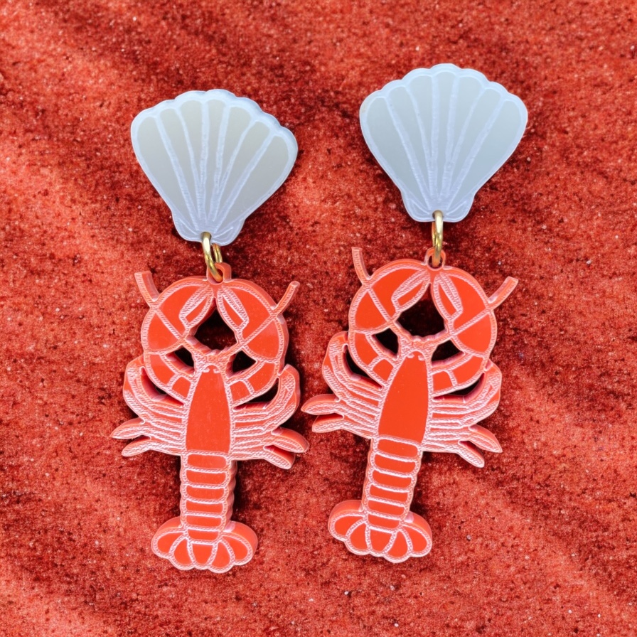 Les boucles d'oreilles Lobster